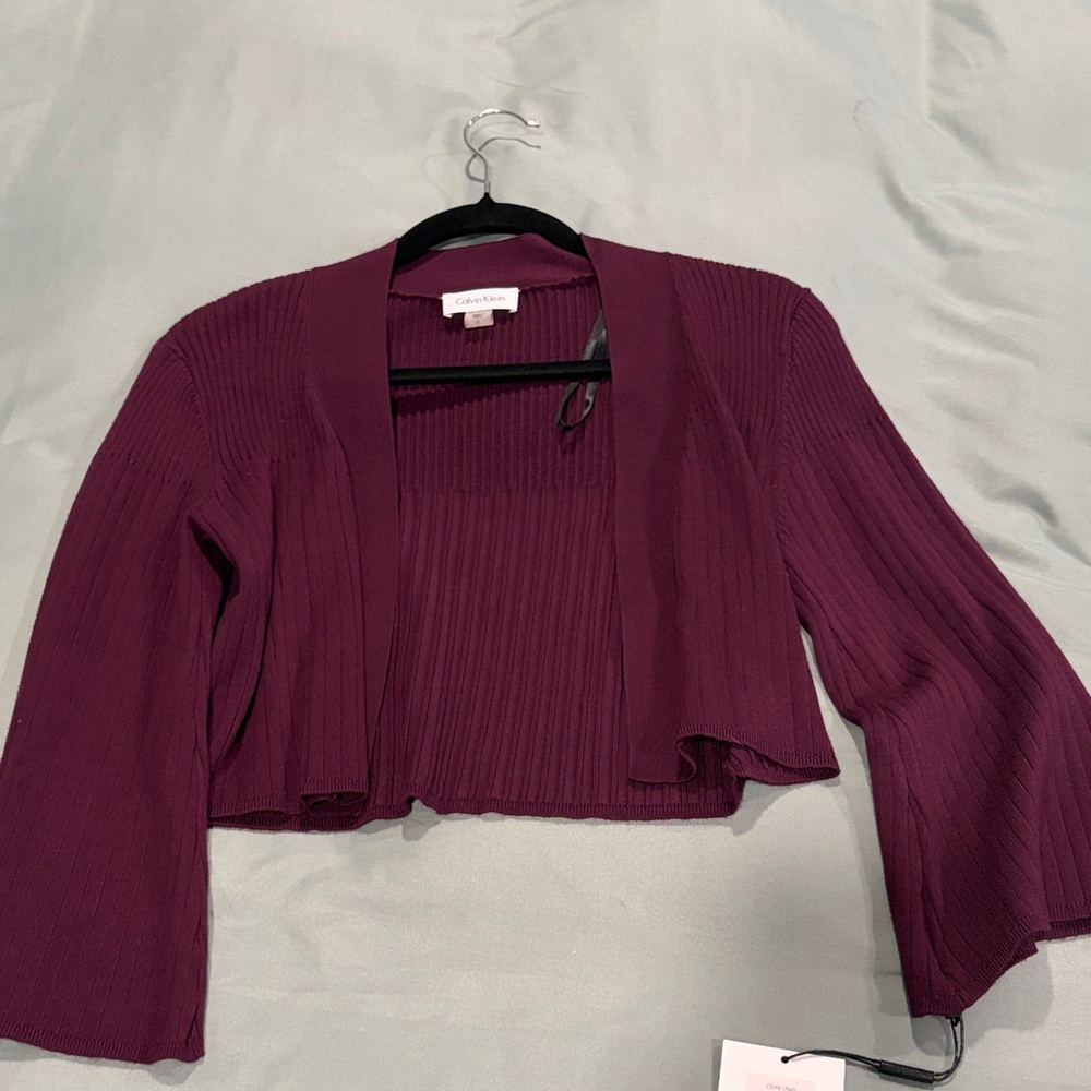 Calvin Klein Women's Purple Shrug